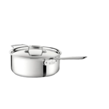 All-clad D5 Stainless 5- ply Bonded 6 qt Deep Saute Pan with Lid - £80.44 GBP