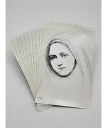 Therese of Lisieux Pencil Sketch Postcard - $4.00