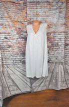 Lady Barbizon Medium Nightgown Prairie Country Summer Weight Lace V Neck - £28.59 GBP