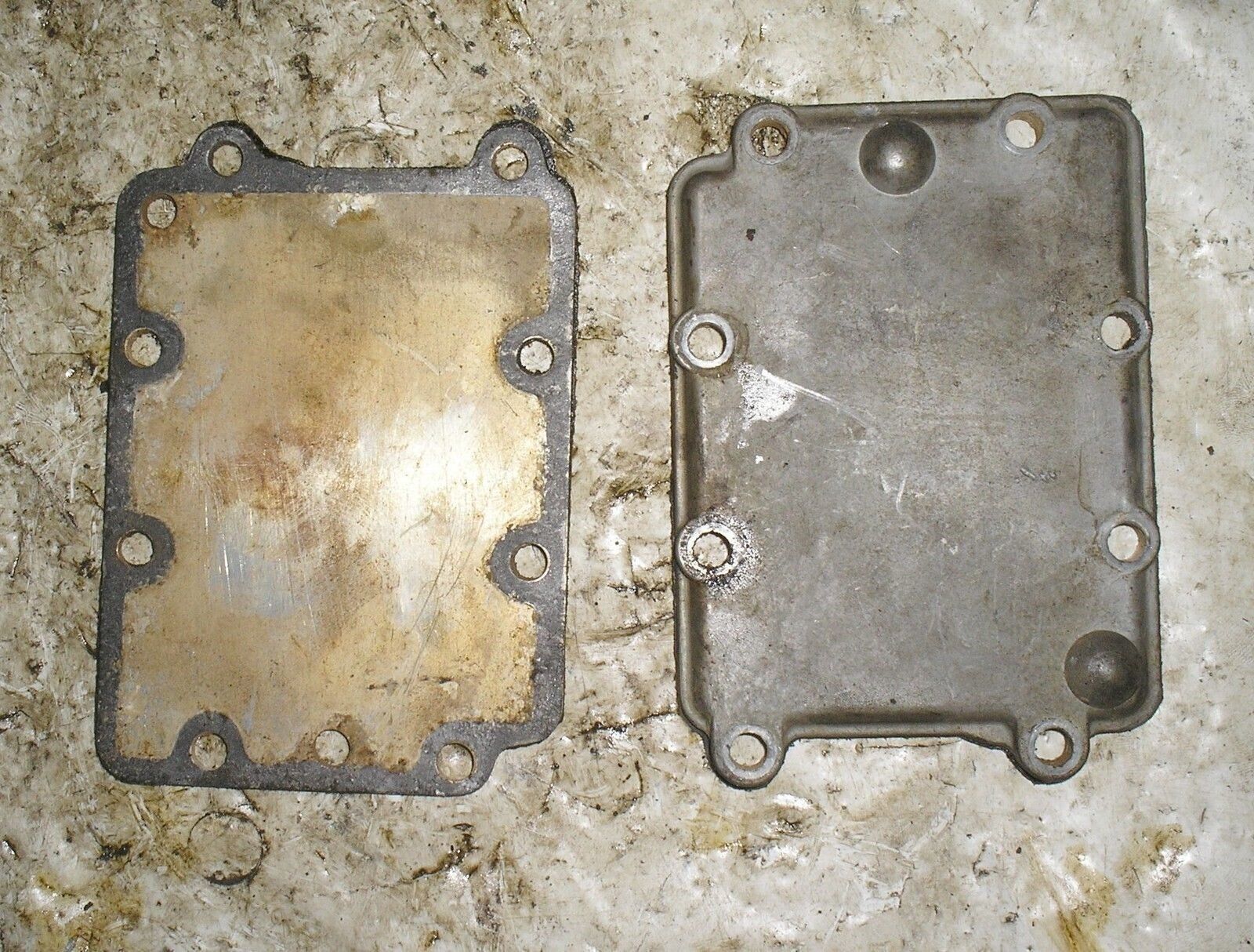 1954 5 HP Firestone by Scott-Atwater Outboard Engine Side Exhaust Covers... - $9.88