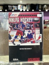 NHLPA Hockey 93 (Super Nintendo SNES, 1992) Manual ONLY - Authentic ! - $4.45