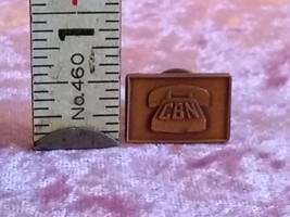 CBN Telephone Advertising Tie Tack or Lapel Pin Copper Color Vintage - £7.44 GBP