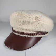 Brixton Fiddler Cap Fisherman Newsboy Hat Lined Size 7 1/4 M Cream Poly ... - €25,62 EUR