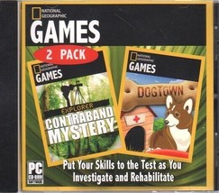 National Geographic Games 2 Pack: Contraband Mystery &amp; Dogtown PC-CD - NEW in JC - £3.74 GBP