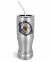 PixiDoodle Confidence Wolf Insulated Coffee Mug Tumbler with Spill-Resistant Sli - £26.77 GBP+