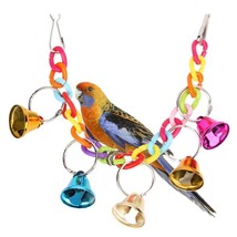 Peony Paradise Wooden Bird Swing and Biting Toy Set - £16.03 GBP+