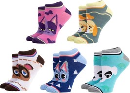 Nintendo Animal Crossing 5 Pair Ankle Socks Pack - £10.81 GBP