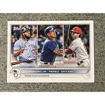 2022 Topps Ohtani Guerrero Jr, Perez, AL Home Run Leaders #48- MLB Baseb... - $4.94