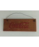 Wooden Coca Cola Sign 7.38&#39; X 2.75&quot; - $5.39 CAD