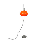 Modern Mid Century Floor Lamp Elegant Lamp  Vintage Orange Floor Lamp Ha... - $1,177.10 CAD