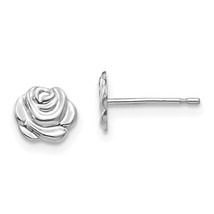 14k Gold Madi K Polished Rose Post Earrings SE2450 - £56.24 GBP