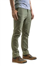 Livsn men&#39;s flex canvas pants - 30&quot; inseam in Olive - £70.15 GBP