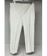 NEW $99 TALBOTS Women’s Chatham Cropped Pants White Stretch Sz 12 NWT - $625.08 MXN