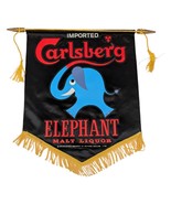 Carlsberg Elephant Malt Liquor Beer Banner Carling National Brewery Sign... - $46.46 CAD