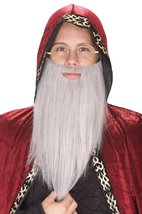 Paper Magic Mens Freak &amp; Easy Wizard Beard, Black/Brown, One Size - $6.99