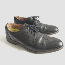 Florsheim Comfortech Ortholite Size 9.5 W Black Wing Tip Dress Shoes Lac... - $39.94