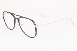 Tom Ford 5666 002 Matte Black Gold / Blue Block Eyeglasses TF5666-B 002 52mm - £171.88 GBP