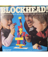 Blockhead Vintage 1982 Wood Blocks Game by Pressman *Made in USA* COMPLETE - £10.54 GBP