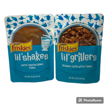 Friskies Variety Pack Cat Food Lil Gravies Lil Shakers 1.55 oz Tuna Set ... - £7.90 GBP