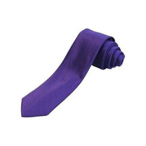 Mens Tie ZENIO By Stacy Adams Slim Narrow Twill Woven Soft Silky Z15 Purple image 3