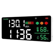 5-in-1 Decibel Meter Wall Hanging Sound Level Meter 30-130dB Range 11 Inch  - $64.39