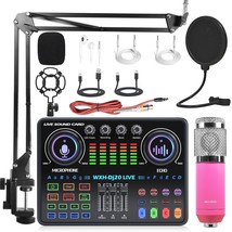 Portable Dj20 Mixer Sound Card With 48V Microphone For Studio Live Sound... - £135.90 GBP