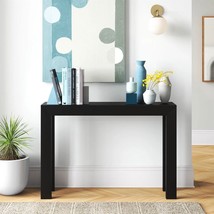 Solid Wood Modern Accent Console Table / Sofa Table in Black Finish - $306.99