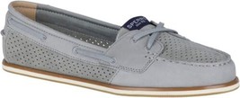 Sperry Womens Top Sider Strand Key Perforated Boat Shoes Color Grey Size 6 - £62.93 GBP