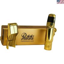 Professional Gold Plated Alto Saxophone Metal Mouthpiece - $119.53