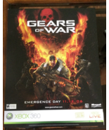 RARE Hard to Find OG Gears of War Xbox 360 Promotional Embossed Poster L... - $40,912.73 MXN