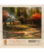 Ceaco Thomas Kinkade puzzle The End of a Perfect Day III cabin scene 100... - £4.69 GBP