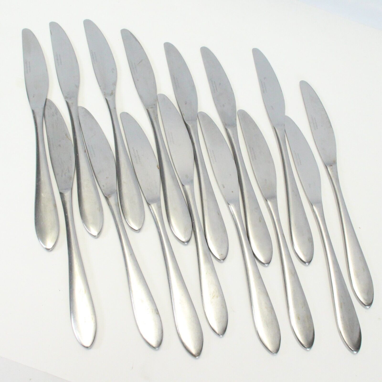 Food Network Basil Satin Dinner Knives 9-3/8&quot; Stainless  Lot of 15 - $36.25