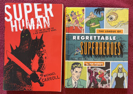 Super Human By Michael Carroll New/Unread &amp; League of Regrettable Superheroes VG - £11.15 GBP