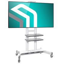 ONKRON Mobile TV Stand for 50&#39;&#39; - 86&#39;&#39; screens up to 200 lbs TS1881, White - $356.99