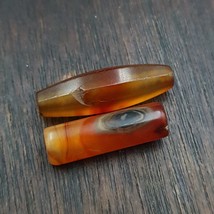 Antique Old African Rare AGATE Traded Bead Top Rare Himalayas  Bead AFR-... - $63.05
