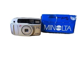Minolta Freedom Zoom 70 Film Point and Shoot Camera In Box W Remote Tested - £56.77 GBP