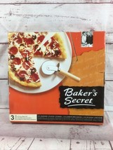 BAKER&#39;S SECRET 3 PIECE PIZZA STONE SET - £11.86 GBP