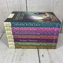 Lot of 7 Annie&#39;s Mysteries Unraveled Mystery Hardcover Books Fiction Bundle - £17.57 GBP