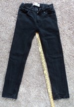 Levi 511 Black Jeans 12R 26x26 Slim w/ Adjustable Waist - Nice! - £10.74 GBP