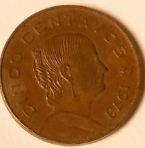 Lot of Mexico Coins 5 Centavo 10 Centavo 50 Centavo 1 Peso 5 Peso   - $1.49