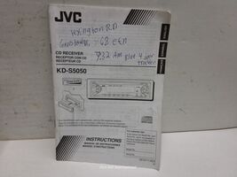 JVC CD radio receiver owners manual KD-S5050 - €12,83 EUR