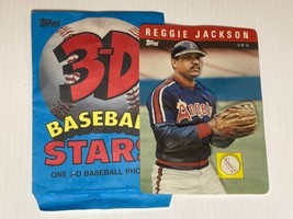 1985 Topps 3-D Baseball Stars #14 Reggie Jackson California Angels - £1.18 GBP