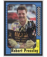 Robert Pressley Autographed 1991 Maxx NASCAR Racing Card - $6.99