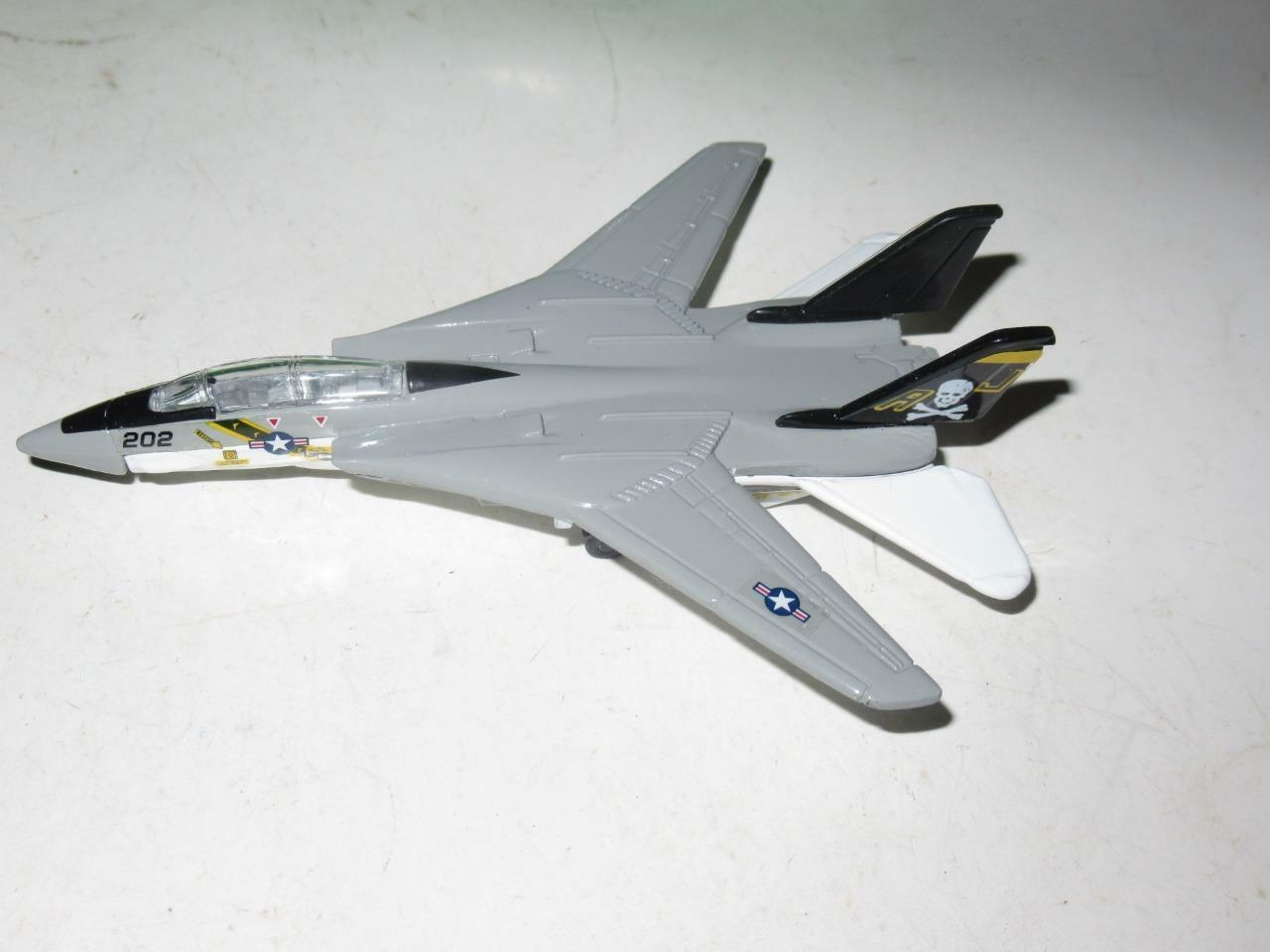 VINTAGE DIECAST- ROAD CHAMPS - FIGHTER JET - 5&quot; LONG- EXC. - M11 - $3.70
