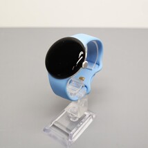 Google Pixel Watch 2 Wi-Fi 41mm Silver Aluminum Case Blue Band GA05032-US image 3