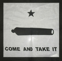 22&quot;X22&quot; Gonzales Gonzalez Come And Take It Texas Bandana Texas Bandanna - £13.62 GBP