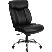 HERCULES Series Big &amp; Tall 400 lb. Rated Black LeatherSoft Executive - £326.31 GBP+