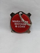 Wisconsin Marathon Savings And Loan Keychain 1&quot;  - £21.79 GBP