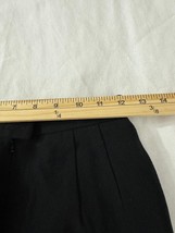 Carlisle RN#69161 Women's 100% Wool Rear Zip Pencil Black Skirt Size 2 Waist 24" image 5