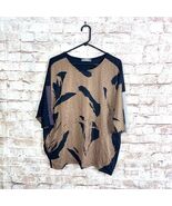 Alembika Ru Crinkle Dolman Lagenlook Top in Sepia Size Small US 8-12 - $1,089.45 MXN